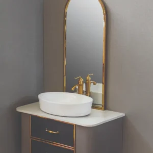 کابینت روشویی مدل 25 با سنگ مصنوعی لبه کرو