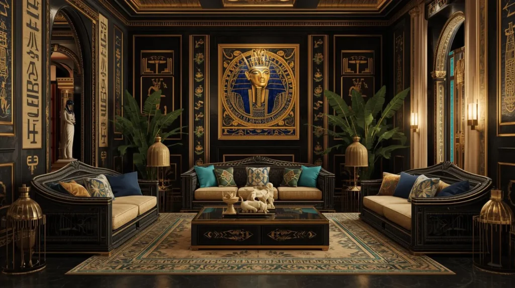 مجسمهها و المانهای نمادین در دکوراسیون مصری