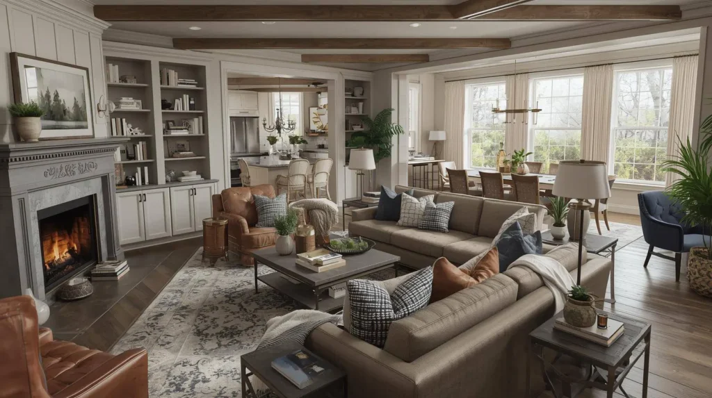 مبلمان و چیدمان در دکوراسیون آمریکایی