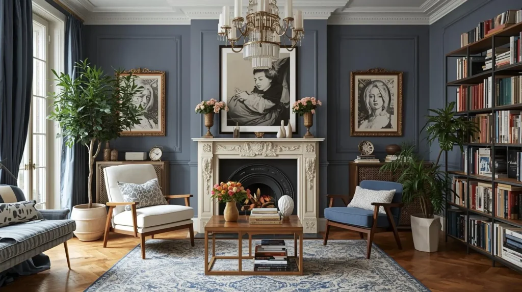 دیوارها و تزئینات دیواری دکوراسیون فرانسوی