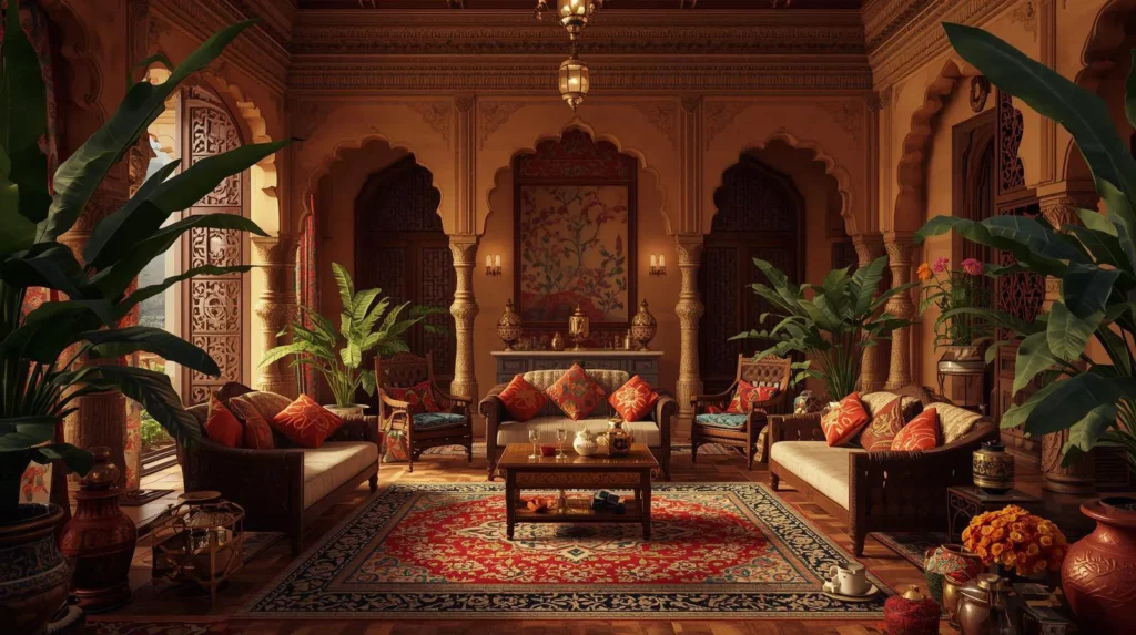 رنگ در دکوراسیون هندی