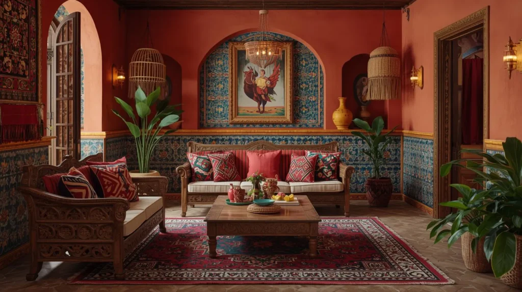 مبلمان و چیدمان به سبک مکزیکی