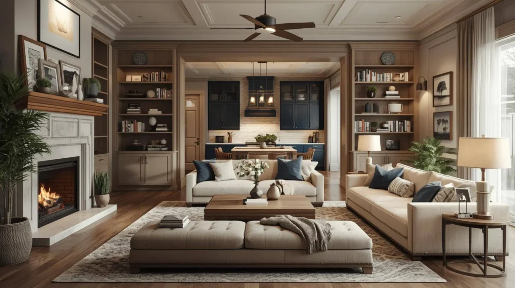 اکسسوری‌ها و جزئیات مهم در دکوراسیون آمریکایی