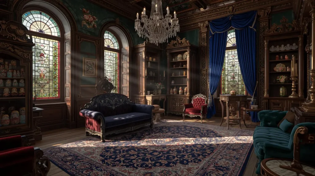 هنر و شکوه طراحی داخلی به سبک روسی