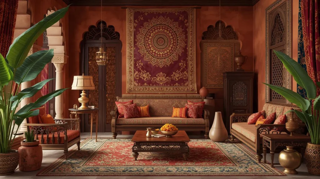 ترکیب دکوراسیون هندی با سبک‌های دیگر