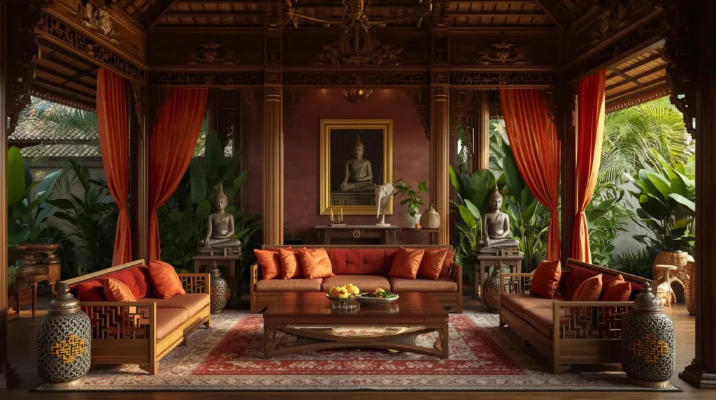 نورپردازی و ایجاد فضای آرامش‌بخش در دکوراسیون تایلندی