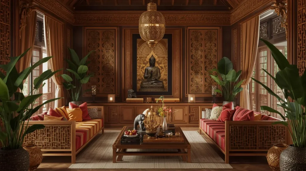 اجرای موفق دکوراسیون تایلندی در منزل
