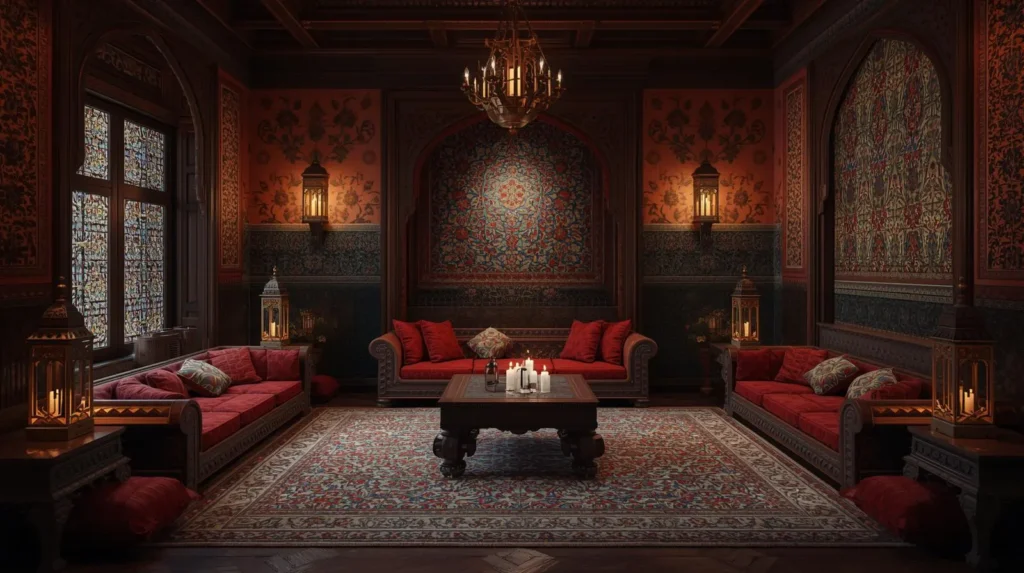 اتاق نشیمن به سبک ترکی