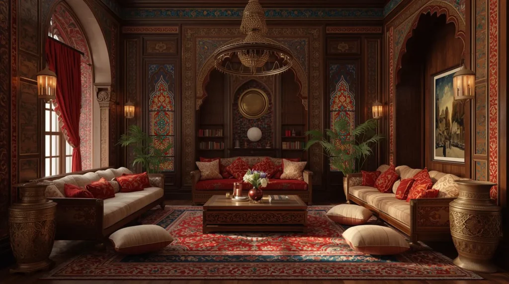 پرده‌ها و پارچه‌ها در دکوراسیون ترکی