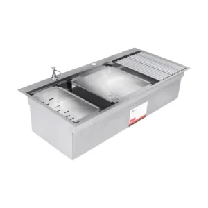 سینک ظرفشویی استیل بیمکث مدل 774 توکار