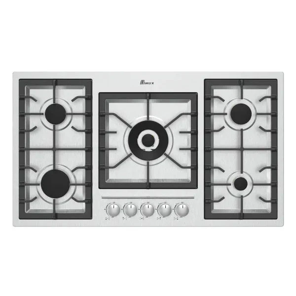 اجاق گاز صفحهای پنج شعله بیمکث مدل 0012