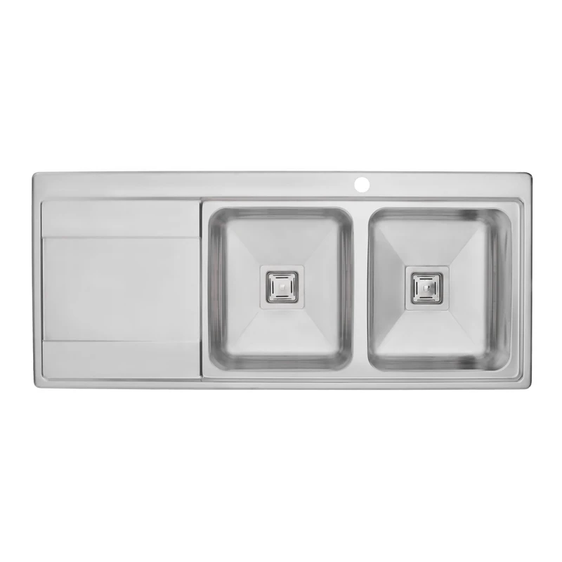 سینک ظرفشویی استیل بیمکث مدل 723 توکار نمای بالا