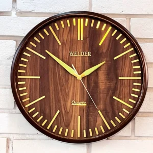 ساعت دیواری چوبی شبرنگ