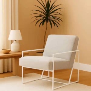 مبل راحتی تک نفره مدل مینیمال فلزی