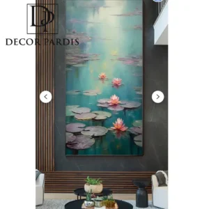 نقاشی دیواری مرداب نیلوفر