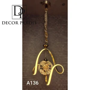 لوستر منحنی مدرن برای پذیرایی