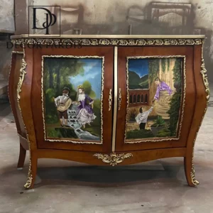 میز کنسول رنگ قهوه ای چوبی