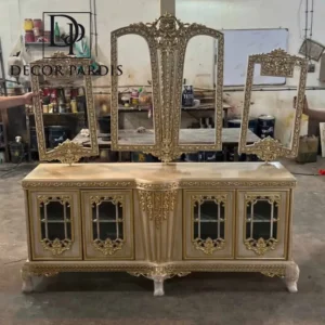 میز کنسول کرم مدل چوبی