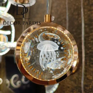 لوستر تک کریستال عروس دریایی