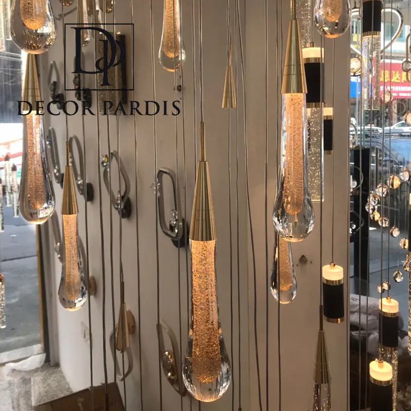 لوستر تک آویز قطرهای