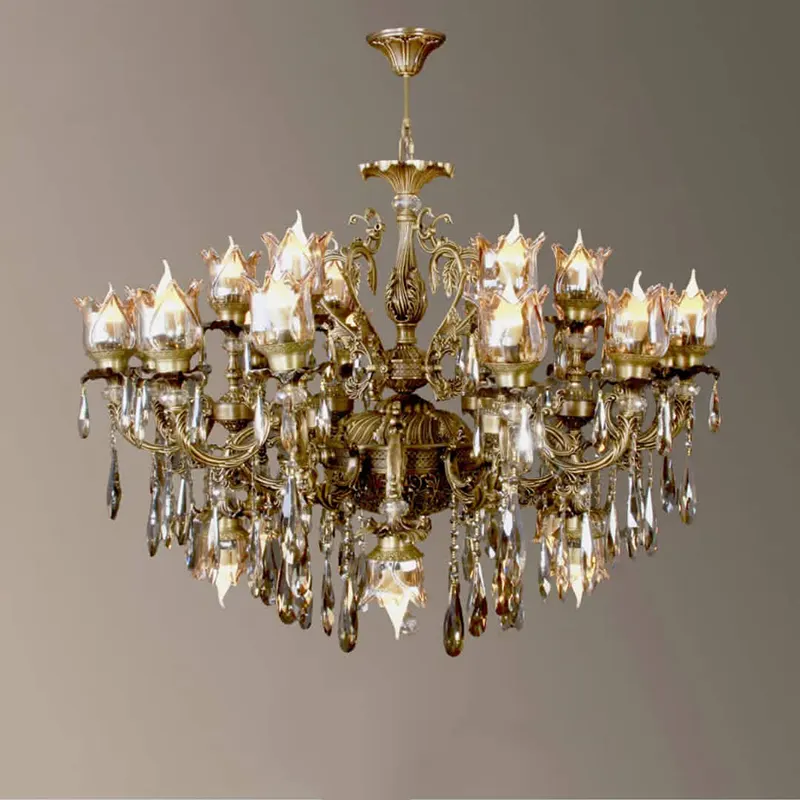 تصویر لوستر آریانا کد A1110 رنگ برنز