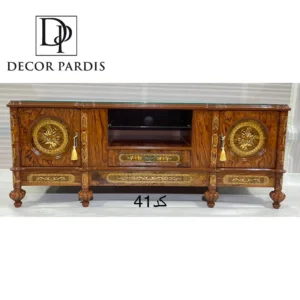 میز تلوزیون مستطیل مدل چوبی