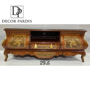 میز تلوزیون با طراحی چوب