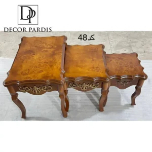 میز عسلی مدل چوبی مربع