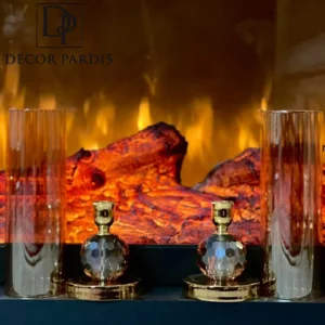 جاشمعی دوتایی شیشه ای