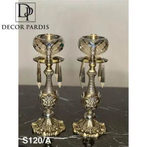 شمعدون آینه ای دوتایی