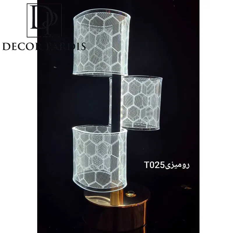 آباژور رومیزی سه شعله