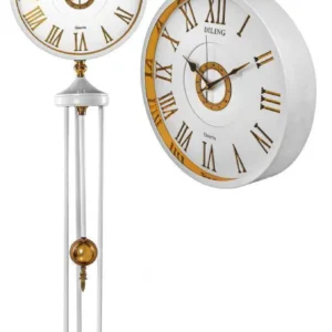 ساعت ایستاده آرتمیس مدل گرند فادر سفید و طلایی