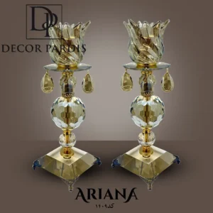 شمعدون دوتایی مدل توپی