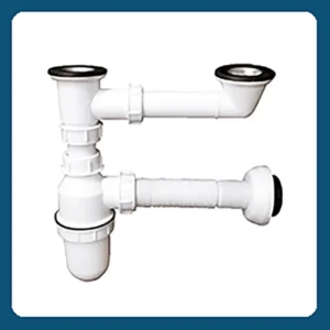 تصویر سیفون ظرفشویی دو لنگه خروجی لباسشویی مدل SZ-25/32